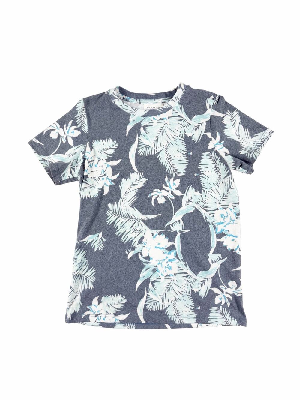Sol Angeles Tropical Palm Print Short Sleeve Tee Size 14